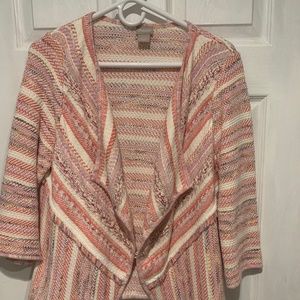 Chico's Pink Tweed Jacket